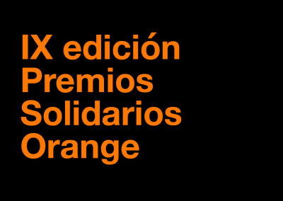 111 entidades sociales optan a los IX Premios Solidarios Orange